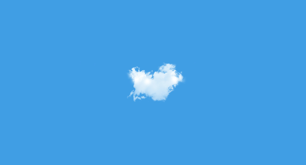 colour-blue-sky-with-a-single-cloud
