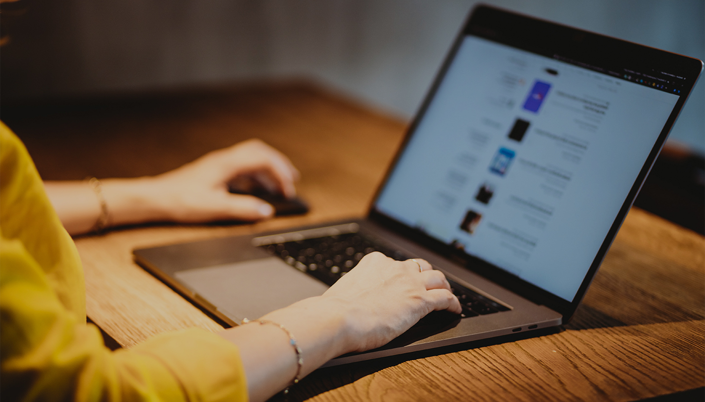 A person working on an SEO project