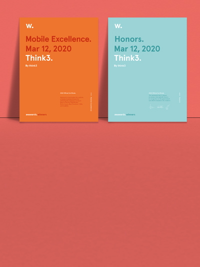 We have won two awards for our website background
